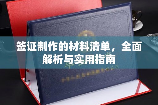 东丰签证制作的材料清单，全面解析与实用指南